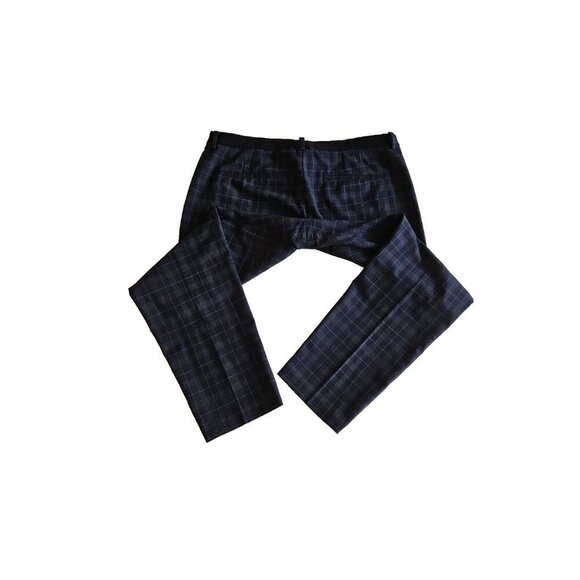 NYDJ Ankle Sz 14 Black Green Plaid Pants Lift Tuck Pull On Capsule Office Casual - Picture 13 of 14